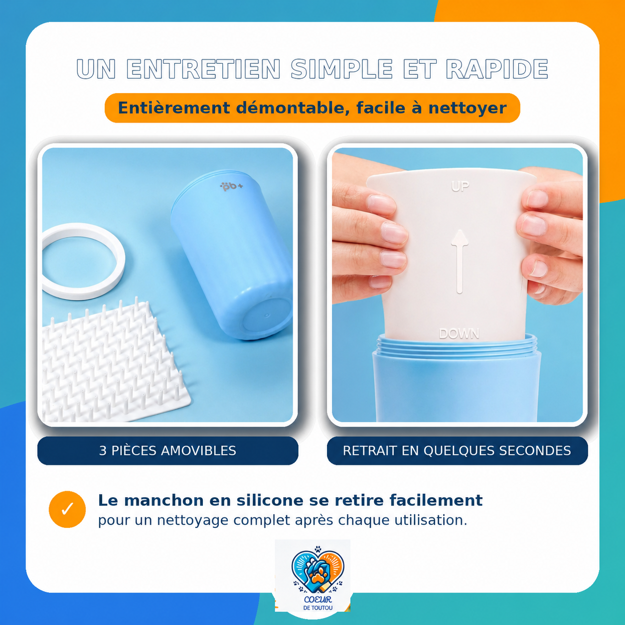 lave pattes pour chien
