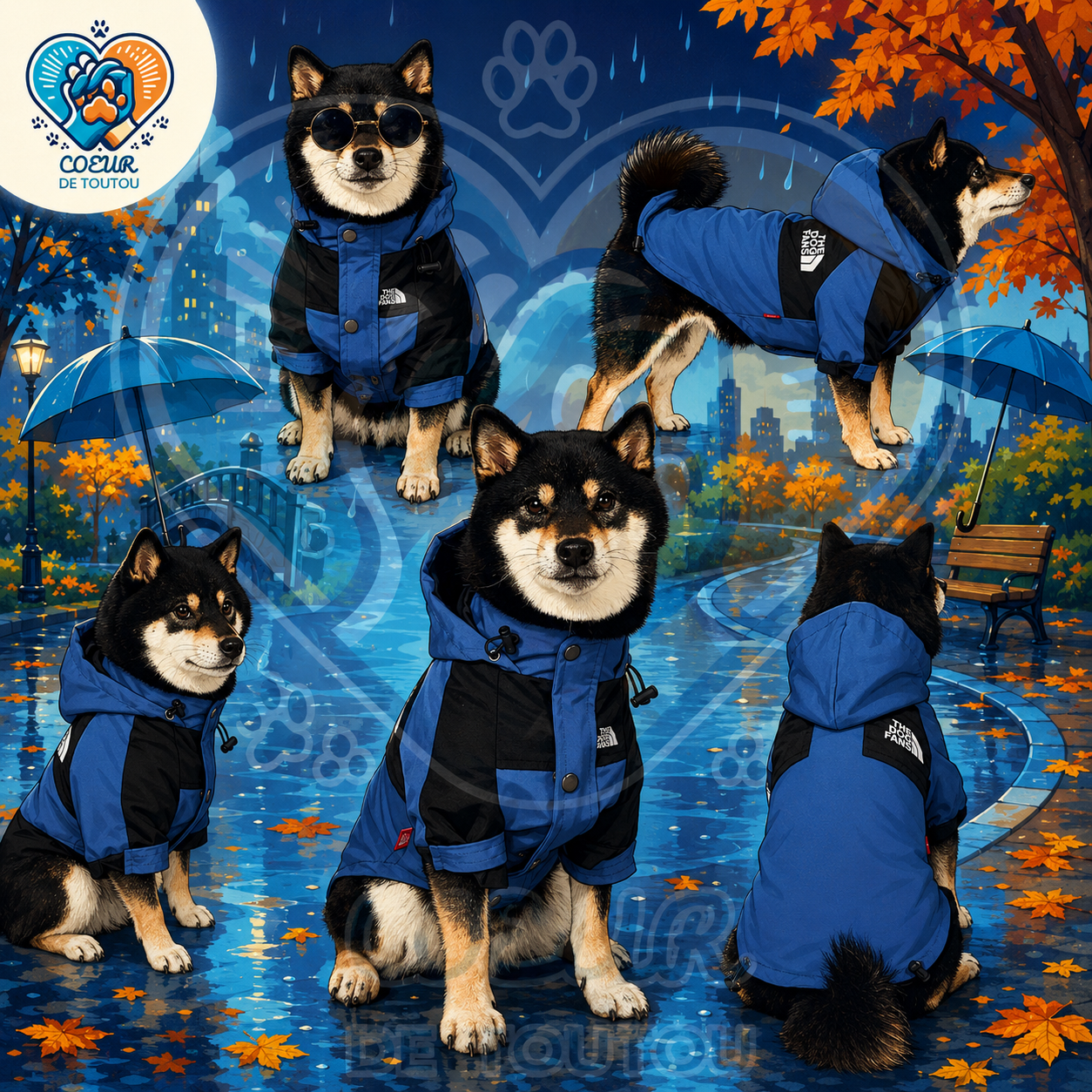 Imperméable à capuche pour chien | Pluie’Style™